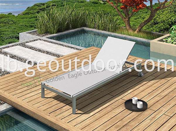 Aluminium Textilene beach chair